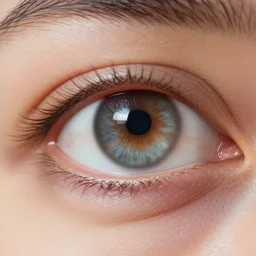 extreme closeup of a hyperrealistic human eye contained within another human eye, macro shot, hyperrealistic, extreme detail, ray tracing, octane render