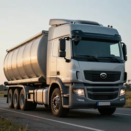 Diesel Freight Truck with bull wagon, realistic, cinematic