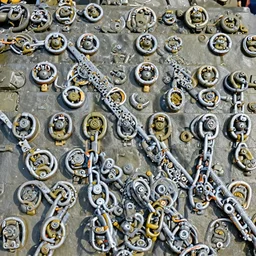 Photo of a tank, tank chains, tank barrier, military photography, 8k, 4k