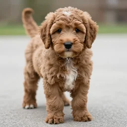 photo of an adorable labradoodle pup