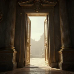 doorway to nowhere, volumetric lighting, 8 k octane beautifully detailed render, post - processing, extremely hyper - detailed, intricate, epic composition, cinematic lighting, masterpiece, trending on artstation, masterpiece, stunning art by anders zorn, wonderful masterpiece by greg rutkowski, beautiful cinematic