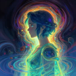 side portrait, imogen poots, paladin, gloomhaven, colorful swirly ripples, anime, luminescent, organic matte painting, octane render, unreal engine, by greg manchess, huang guangjian, greg rutkowski, jesper ejsing, magali villeneuve, artgerm, ilya kuvshinov