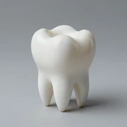 artwork on a tooth, a single tooth, tooth, contemporary art, tilt shift, miniature art