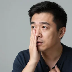 a man pretending to understand