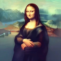 Mona Lisa in the style of Legend of Zelda Windwaker, Cel Shaded, Trending on Artstation.