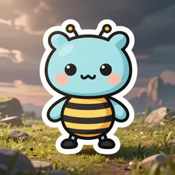 cute miss mascot regice regice regice food sticker art, cronobreaker, beeple game icon