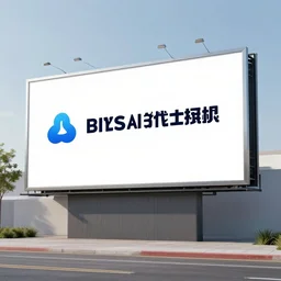 billboard advertising an ai company