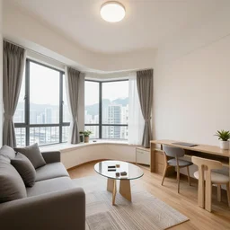 Kowloon city apartment room.