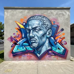 3 d graffiti sculpture by daim