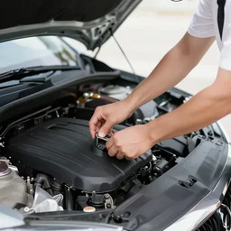 a car engine getting married