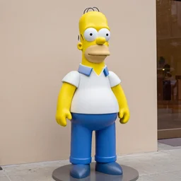 Homer Simpson statue made by Jeff Koons