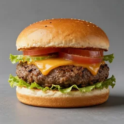 Burger, studio lighting