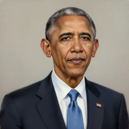 Mio Akiyama meets photorealistic Barack Obama, digital art, trending on artstation, oil painting