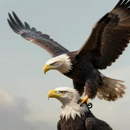 portrait man straddling neck on giant eagle bird soaring by greg rutkowski, fantasy