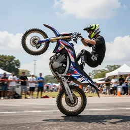 stunt-filled street race with jumps and flips , extreme sports,, death-defying stunts