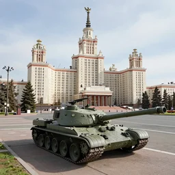 a tanks located near the building of moscow state university, aerial photography, nato aerial photography, concept art, scenic environment by victor enrich, trending on artstation, 4 k