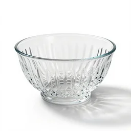 crystal colander, clean 3d render, octane render, isolated on a pure white background, centered, entire object in frame, sharp focus, soft studio lighting