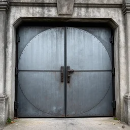 large bunker blast door