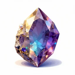 amethyst geo gemstone prism multicolor gold liquid emeraud pearl quartz saphir grenat fluorite stylized digital illustration video game icon global illumination ray tracing advenced technology
