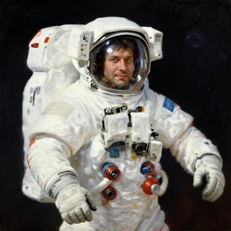a space traveler could be an explorer. mars express astronaut alexey kuzmin is a man of adventure and a lover painting by william higginson, kopera, anton fedeev