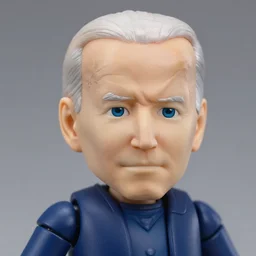 A badass Photo of biden as An anime Nendoroid in marvel movie, Award winning Photography, 50 mm, perfect faces