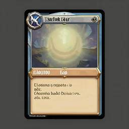 fantasy trading card game : single card template. open as psd file in photoshop. front of a square card. by blizzard entertainment. uncropped