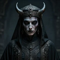 cinematic bust portrait, fiend, dark fantasy, naganuma sheikh, sultan, emir, head and chest only, almur, contemporary, masterpiece, cinematic composition, dramatic pose, beautiful lighting, sharp, details, hyper - detailed, hd, 4 k