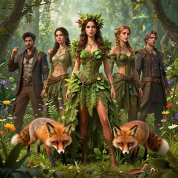 epic professional digital image of a hybrid girl of plants and flowers, fox digs, reina rachin, ignacio fernandez rios, leesha hannigan, wayne haag, artstation, cgsocietywlop, epic, a lot of wow, a lot of detail, gorgeous, detailed, cinematic, masterpiece