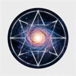 A Solar System Sigil of Infinite Earths. by Thomas Kinkaid. Cosmic. Galactic. Nebula. Circular.