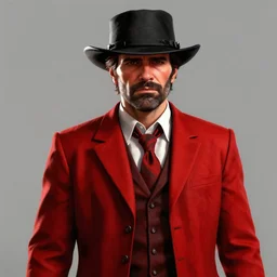 Nicolas Sarkozy in red dead redemption 2 art style