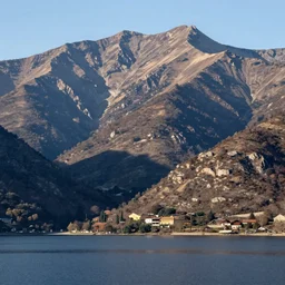 lakeside mountains, by renoir