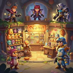 photo cartoon illustration comic manga painting of shop environement : 6 fantasy environement, digital painting, volumetric lighting by feng zhu, 3 d alejandro alvarez alena aenami artworks in 4 k beeple, by thomas kinkade hearstone league of legends dofus overwatch