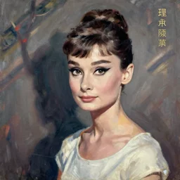 audrey hepburn art by camille pissarro