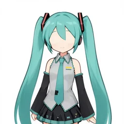 minimalist vocaloid illustration