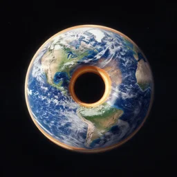planet earth like a donut