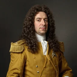 official portrait of louis xiv in starfleet uniform