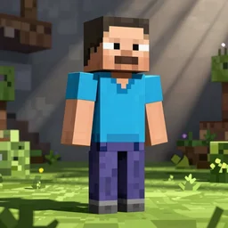 Barack Obama as a Minecraft skin. Ingame screenshot