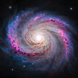 colourful galaxy, digital art, highly detailed, 8 k, ultra realistic