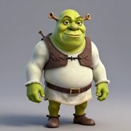 Shrek as a minion, 3D model, Unreal Engine, Blender, highly detailed