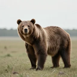 bear - horse real footage from 9 0 s old photograph