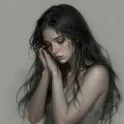 the Goddess of Depression, detailed digital art, trending on Artstation