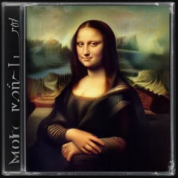 mona lisa on the cover of her new death metal album