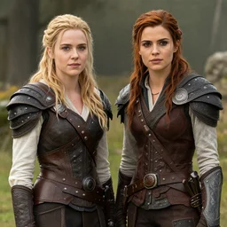 female asa Butterfield mixed with pam beesly as a character in Skyrim