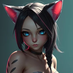 mila kunis as an anime catgirl by fiona staples and dustin nguyen, peter elson, alan bean, wangechi mutusharp focus, photography, unreal engine, trending on artstation, photorealistic, octane, trending on deviantart