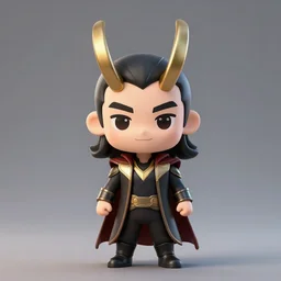chibi loki, wide angle, 4 k