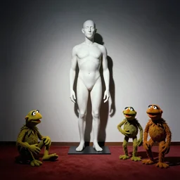 minimalist full color joel peter witkin photo, hr giger, mapplethorpe, disney, muppets, cronenberg