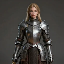 portrait of model edelgard as a legendary knight warrior, au naturel, hyper detailed, digital art, trending in artstation, cinematic lighting, studio quality, smooth render, unreal engine 5 rendered, octane rendered, art style by klimt and nixeu and ian sprigger and wlop and krenz cushart.