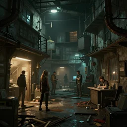 photo environement cyberpunk 2 0 7 7 old mine : 4, 4 k rtx hdr volume light concept studio matte painting environement digital illustration style artstation artur tarnowski, mihai muscan, marcin tomalak, marta leydy, marcin stepien, charlotte hughes, zuzanna dabrowa