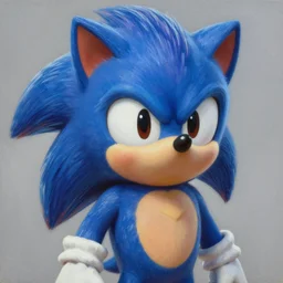 highly detailed oil painting | very intricate | cinematic lighting | award - winning | craftee with sonic the hedgehog!!!!!! | by roberto ferri, by tom bagshaw, by j. c. leyendecker and klimt, american romanticism, by thomas kinkade artstation, cgsociety, official art, octane
