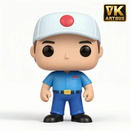 full body 3d render of the candy doctor funko pop, Chibi, studio lighting, white background, blender, trending on artstation, 8k, highly detailed